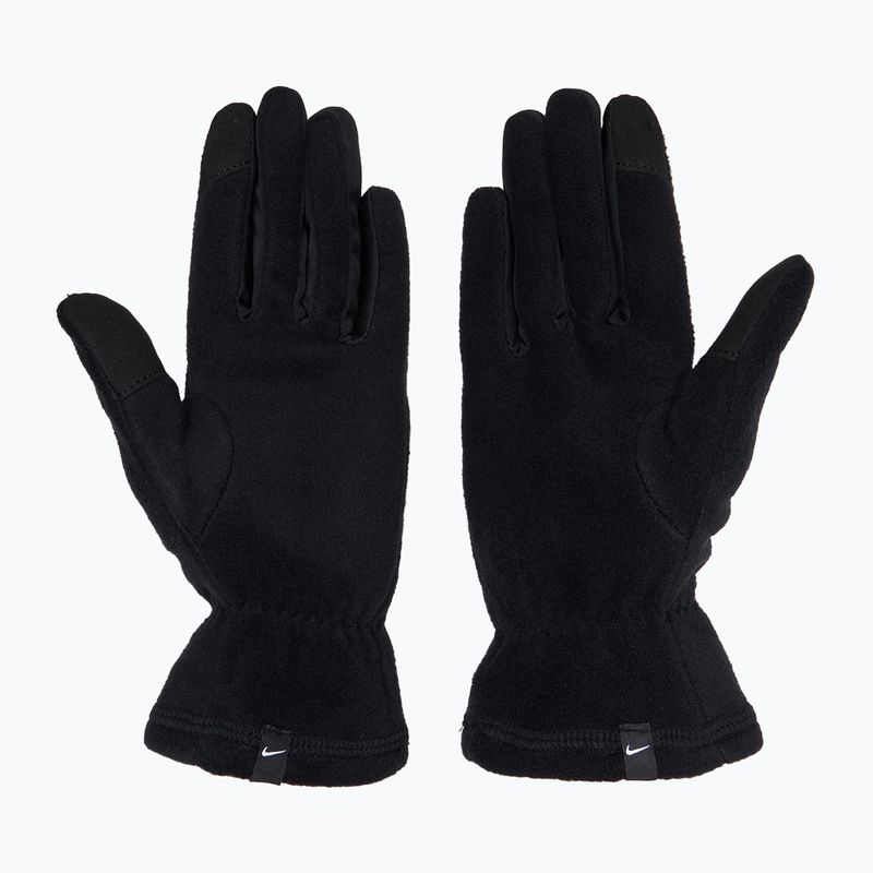 Rękawiczki do biegania damskie Nike One Therma-Fit Fleece black/white 3