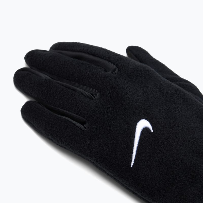 Rękawiczki do biegania damskie Nike One Therma-Fit Fleece black/white 4