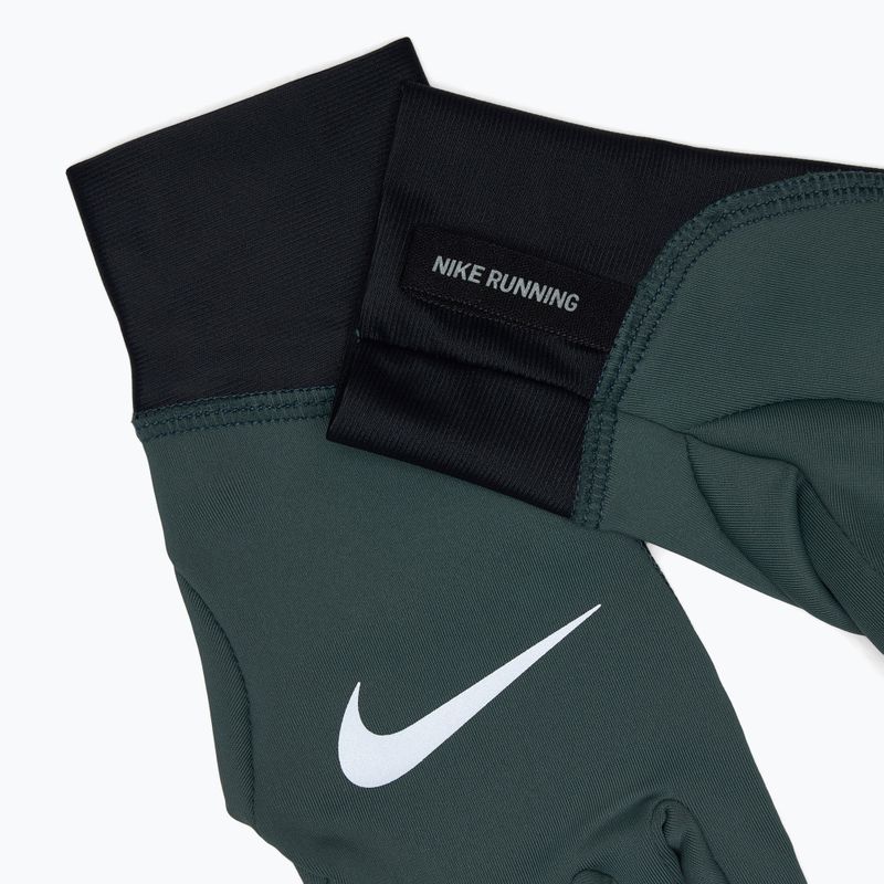 Rękawiczki do biegania damskie Nike Pacer Midweight RG vintage green/black/silver 4