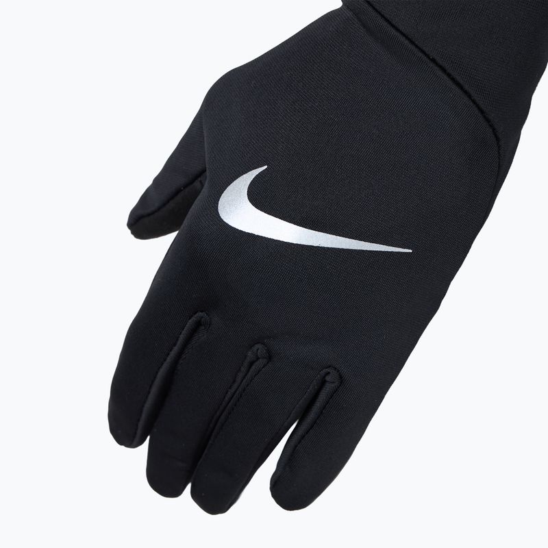 Rękawiczki do biegania damskie Nike Pacer Lightweight RG black/black/silver 4