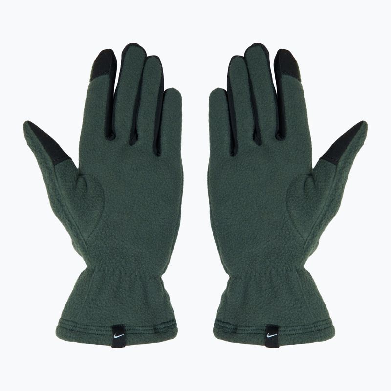 Rękawiczki do biegania damskie Nike One Therma-Fit Fleece vintage green/black 3