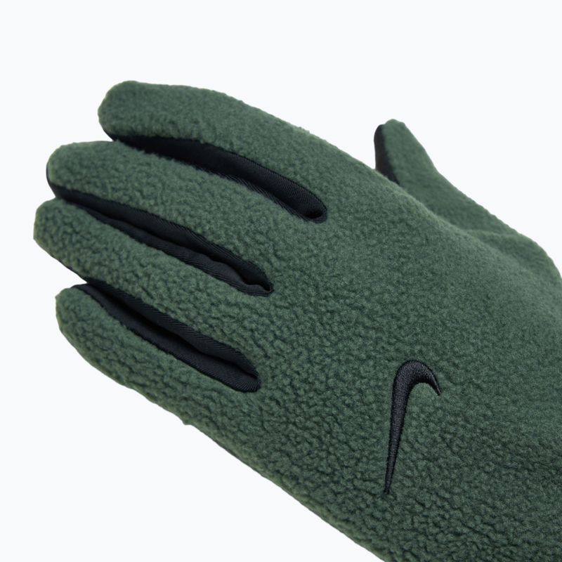 Rękawiczki do biegania damskie Nike One Therma-Fit Fleece vintage green/black 5