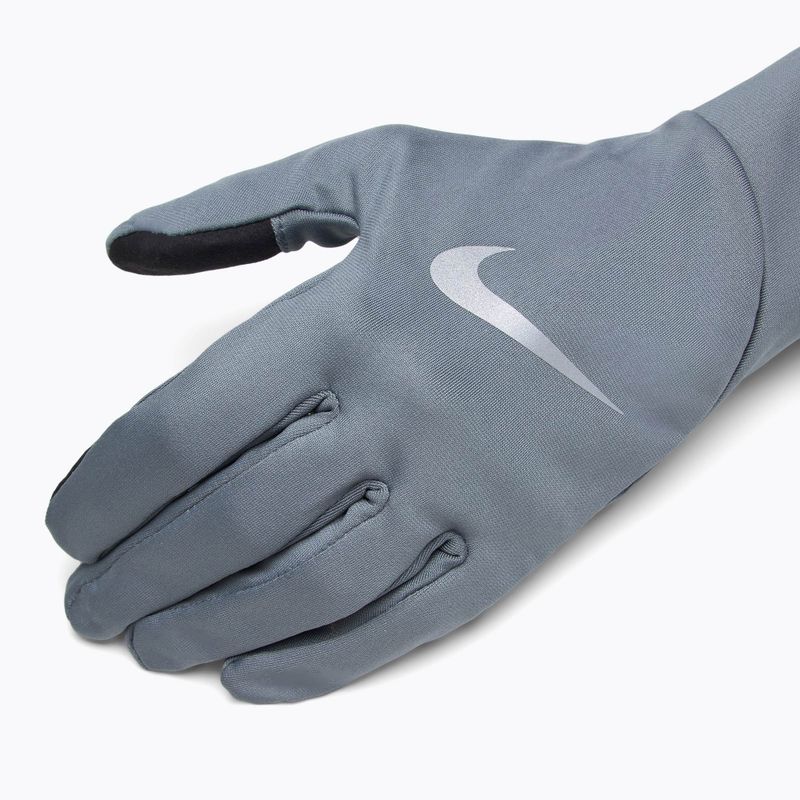 Rękawiczki do biegania męskie Nike Pacer Lightweight RG smoke grey/smoke grey/silver 4