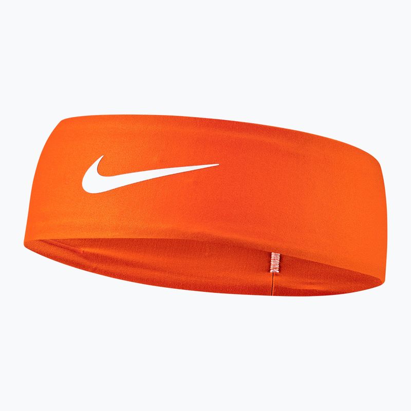 Opaska na głowę Nike Dri-Fit Fury Classic Headband safety orange/white/white