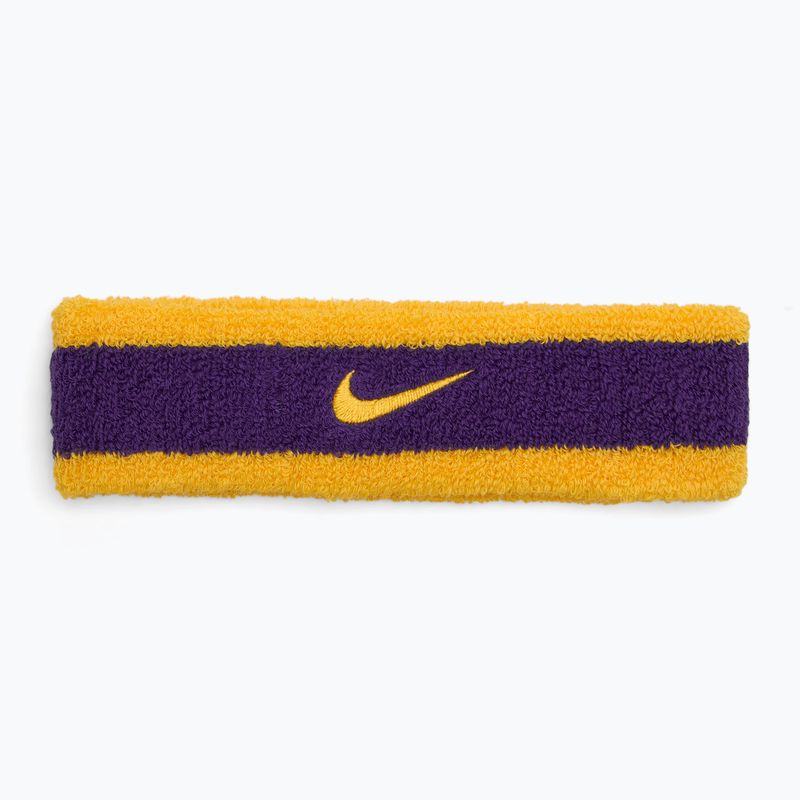 Opaska na głowę Nike Swoosh Headband university gold/court purple/university gold