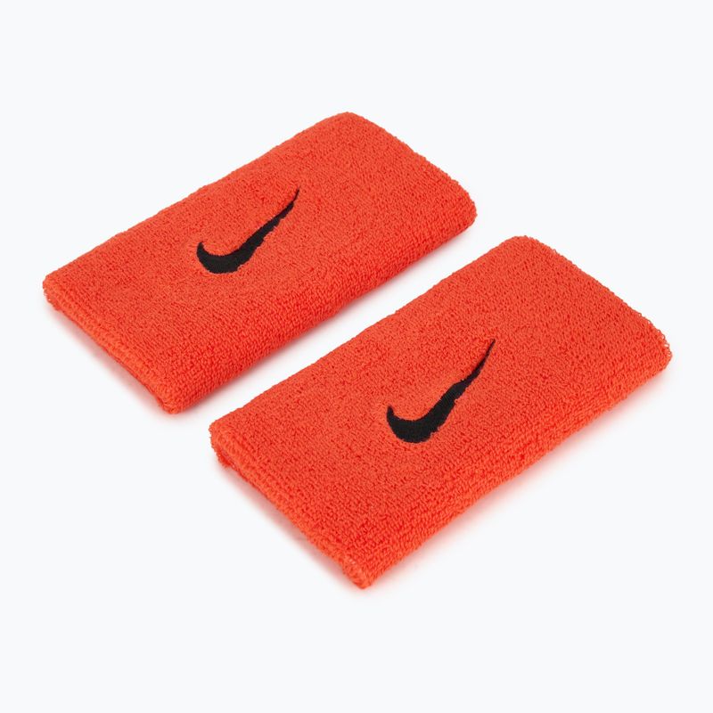 Frotki na nadgarstek Nike Swoosh Doublewide Wristbands 2 szt. bright crimson/cave purple 2