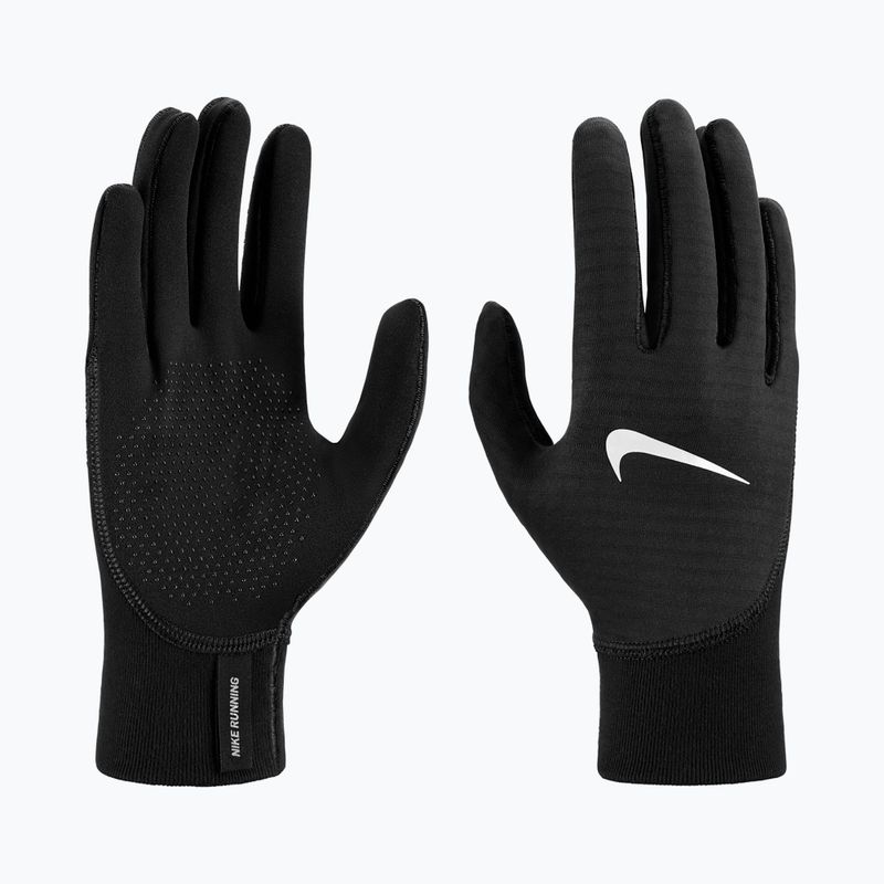 Rękawiczki do biegania damskie Nike Therma-Fit Pacer Sphere Midweight RG black/black/silver