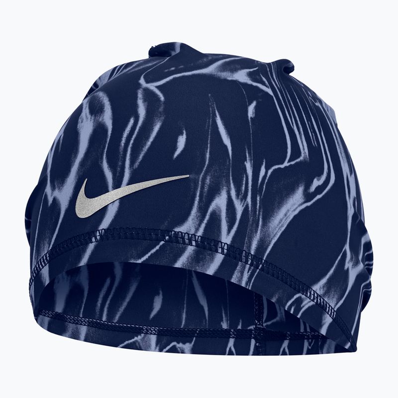 Czapka Nike Dri-Fit Peak Uncuffed Beanie Printed blue void/silver 5