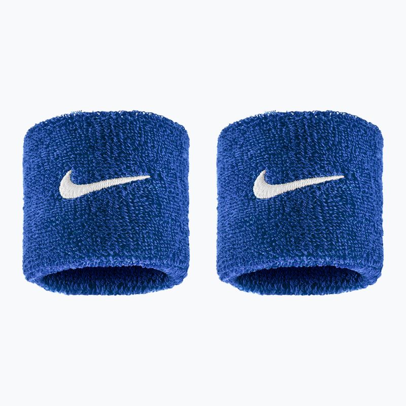 Frotki na nadgarstek Nike Swoosh Classic Wristbands 2 szt. game royal/white