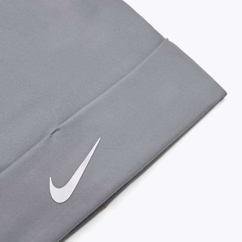 Czapka Nike Dri-Fit Peak Uncuffed Beanie smoke grey/silver 3