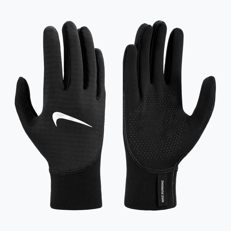 Rękawiczki do biegania męskie Nike Therma-Fit Pacer Sphere Midweight RG black/black/silver 7