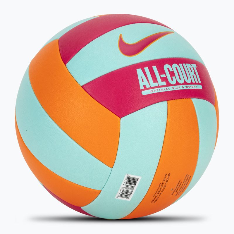 Piłka do siatkówki Nike All Court Volleyball bright ceramic/bleached turq/rush pink rozmiar 5 2