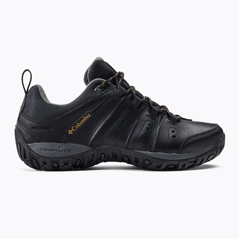 Buty turystyczne męskie Columbia Woodburn II Waterproof black/caramel 2