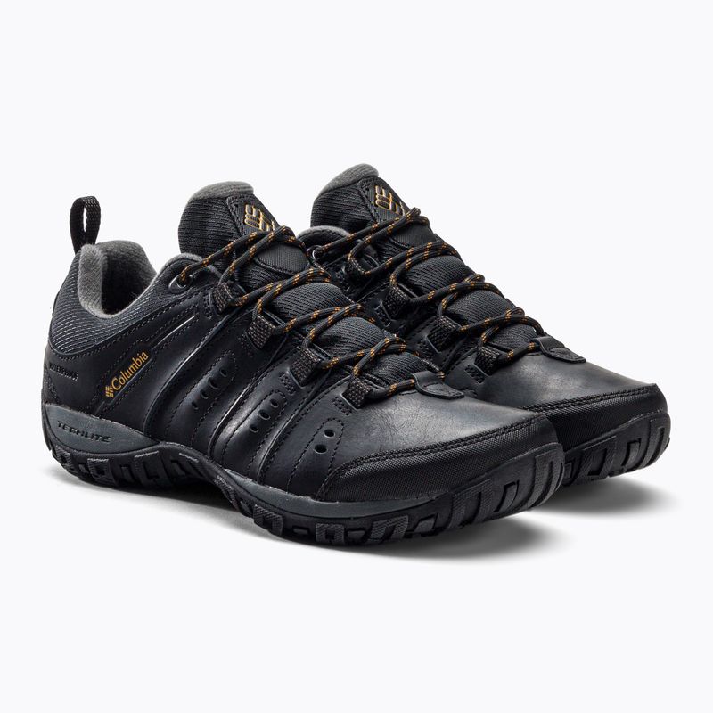 Buty turystyczne męskie Columbia Woodburn II Waterproof black/caramel 5