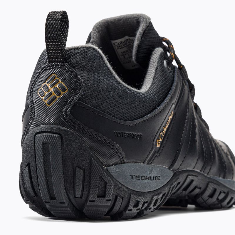 Buty turystyczne męskie Columbia Woodburn II Waterproof black/caramel 8