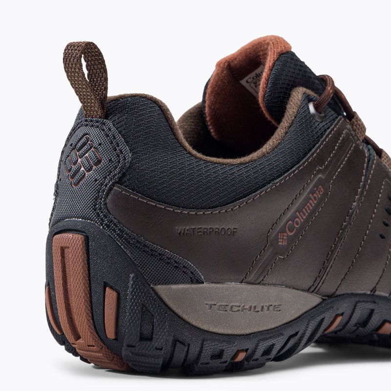 Buty turystyczne męskie Columbia Woodburn II Waterproof cordovan/cinnamon 10