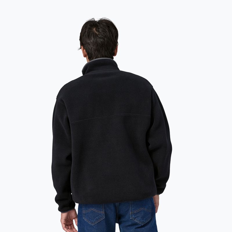 Bluza polarowa męska Patagonia Synch Snap-T P/O black w/forge grey 2