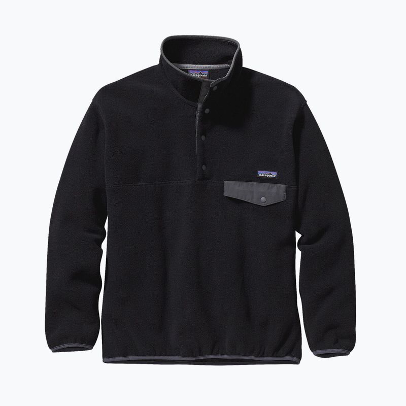 Bluza polarowa męska Patagonia Synch Snap-T P/O black w/forge grey 7