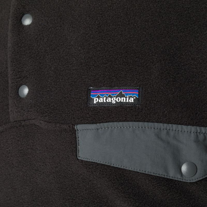 Bluza polarowa męska Patagonia Synch Snap-T P/O black w/forge grey 5