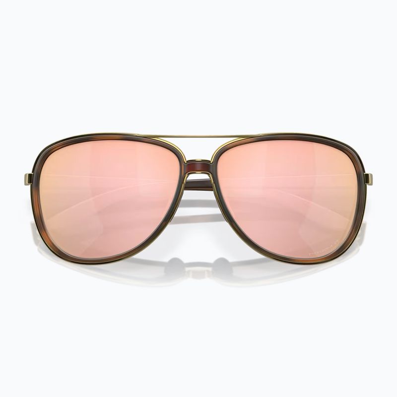 Okulary przeciwsłoneczne Oakley Split Time brown tortoise gold/prizm rose gold polarized 5