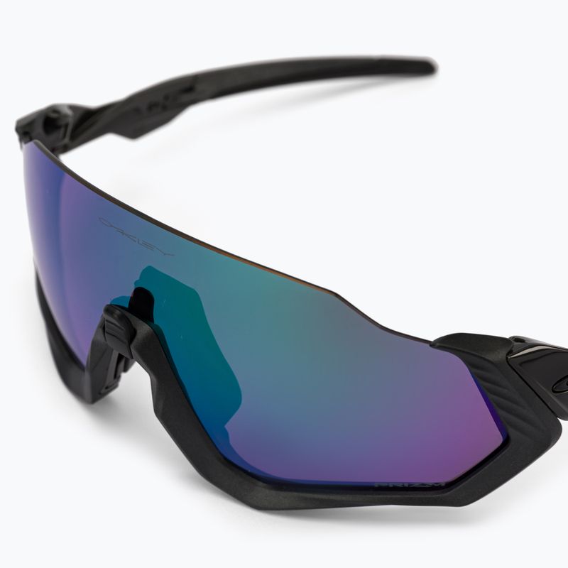 Okulary przeciwsłoneczne Oakley Flight Jacket matte steel/prizm road jade 3