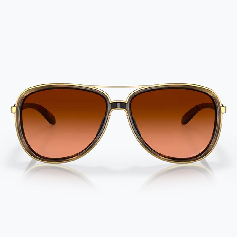Okulary przeciwsłoneczne Oakley Split Time brown tortoise/prizm brown gradient 7
