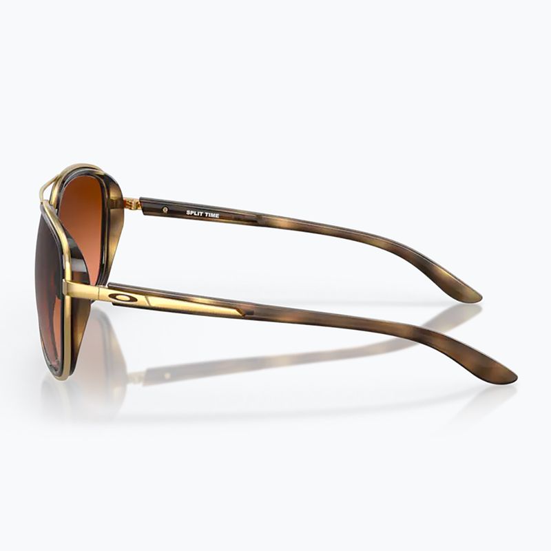 Okulary przeciwsłoneczne Oakley Split Time brown tortoise/prizm brown gradient 8