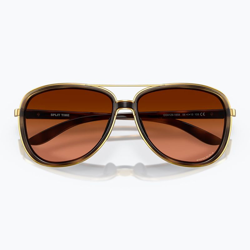 Okulary przeciwsłoneczne Oakley Split Time brown tortoise/prizm brown gradient 10