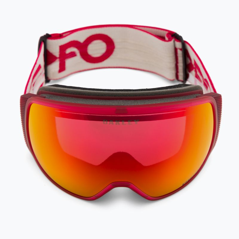 Gogle narciarskie Oakley Flight Tracker L matte redline/prizm snow torch iridium 2