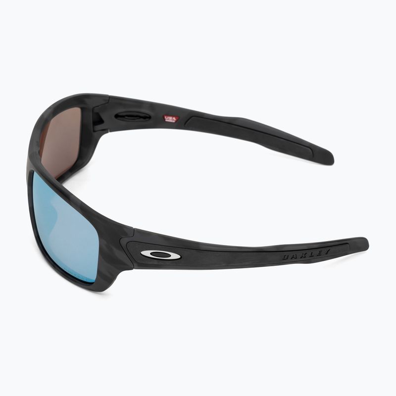 Okulary przeciwsłoneczne Oakley Turbine matte black camo/prizm deep water polarized 4