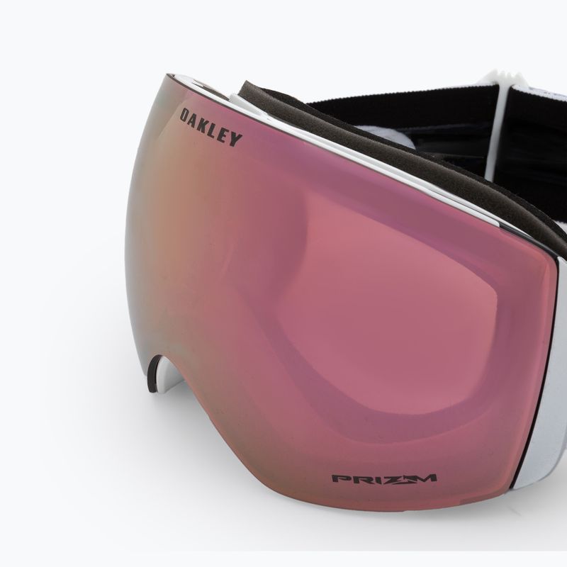 Gogle narciarskie Oakley Flight Deck L matte white/prizm rose gold iridium 5