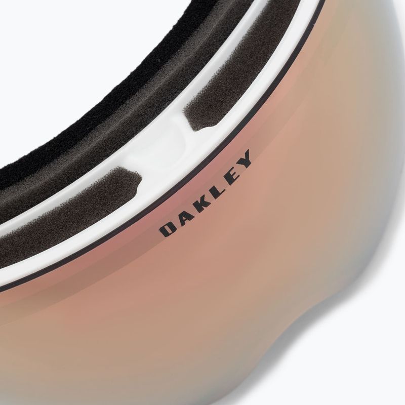 Gogle narciarskie Oakley Flight Deck M matte white/prizm rose gold iridium 5