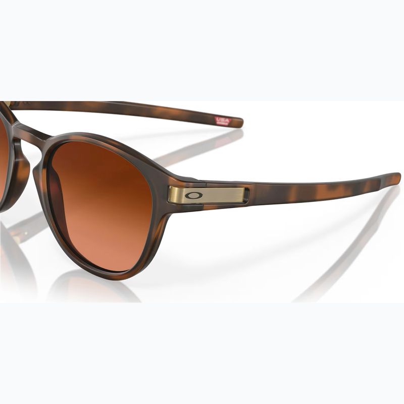 Okulary przeciwsłoneczne Oakley Latch matte brown tortoise/prizm brown gradient 6