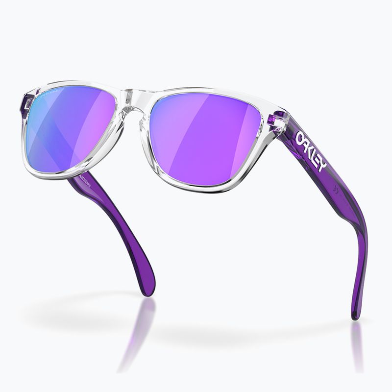 Okulary przeciwsłoneczne dziecięce Oakley Frogskins XXS clear/prizm violet 4