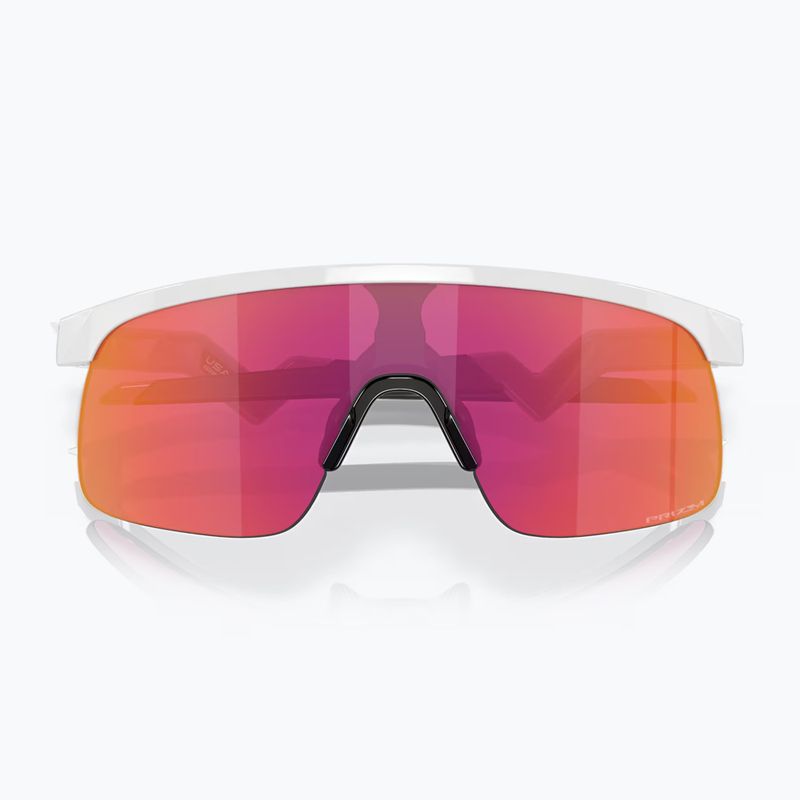 Okulary przeciwsłoneczne dziecięce Oakley Resistor PC polished white/prizm field 5