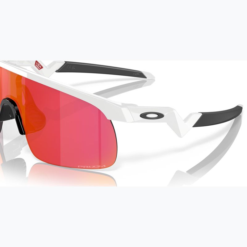 Okulary przeciwsłoneczne dziecięce Oakley Resistor PC polished white/prizm field 6