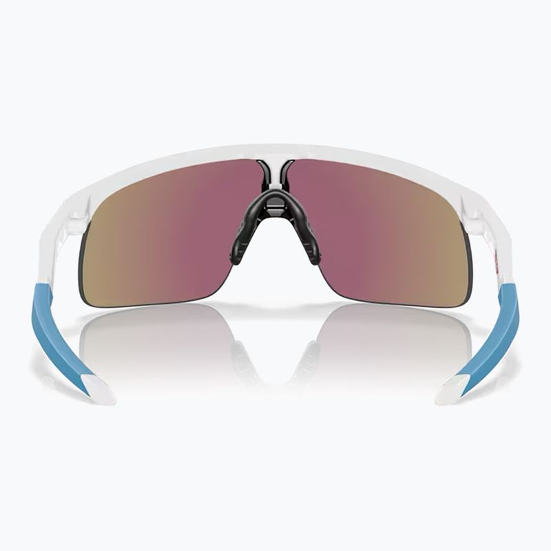 Okulary przeciwsłoneczne dziecięce Oakley Resistor polished white/prizm sapphire 4