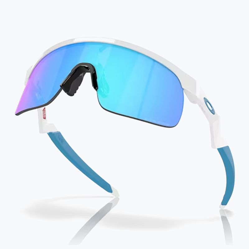 Okulary przeciwsłoneczne dziecięce Oakley Resistor polished white/prizm sapphire 5