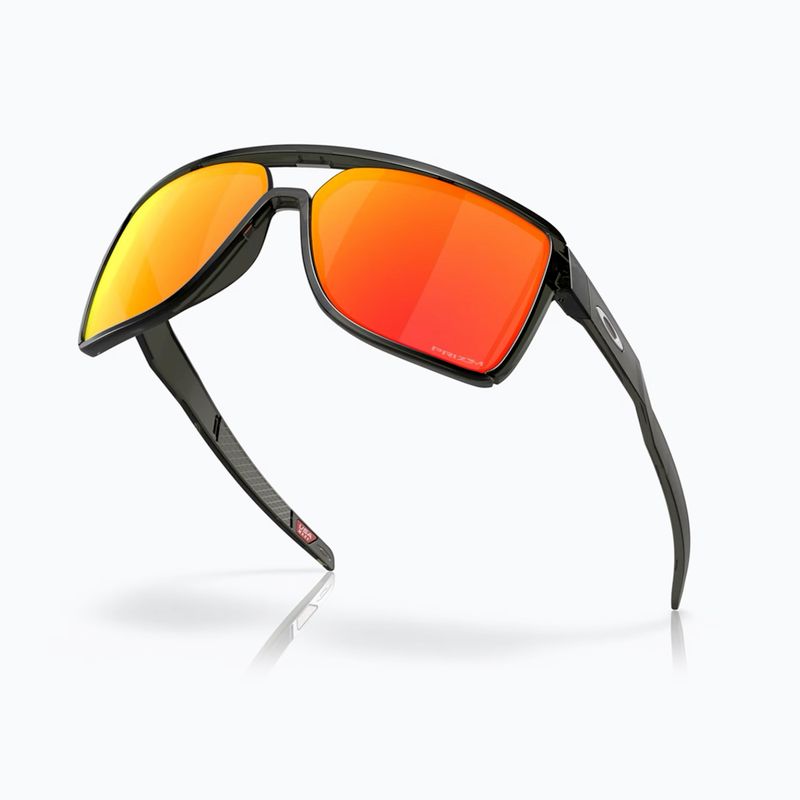 Okulary przeciwsłoneczne Oakley Castel matte grey smoke/prizm ruby 4