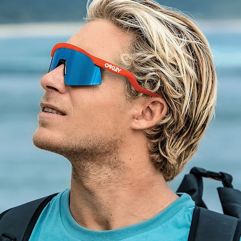 Okulary przeciwsłoneczne Oakley Hydra neon orange/prizm sapphire 12