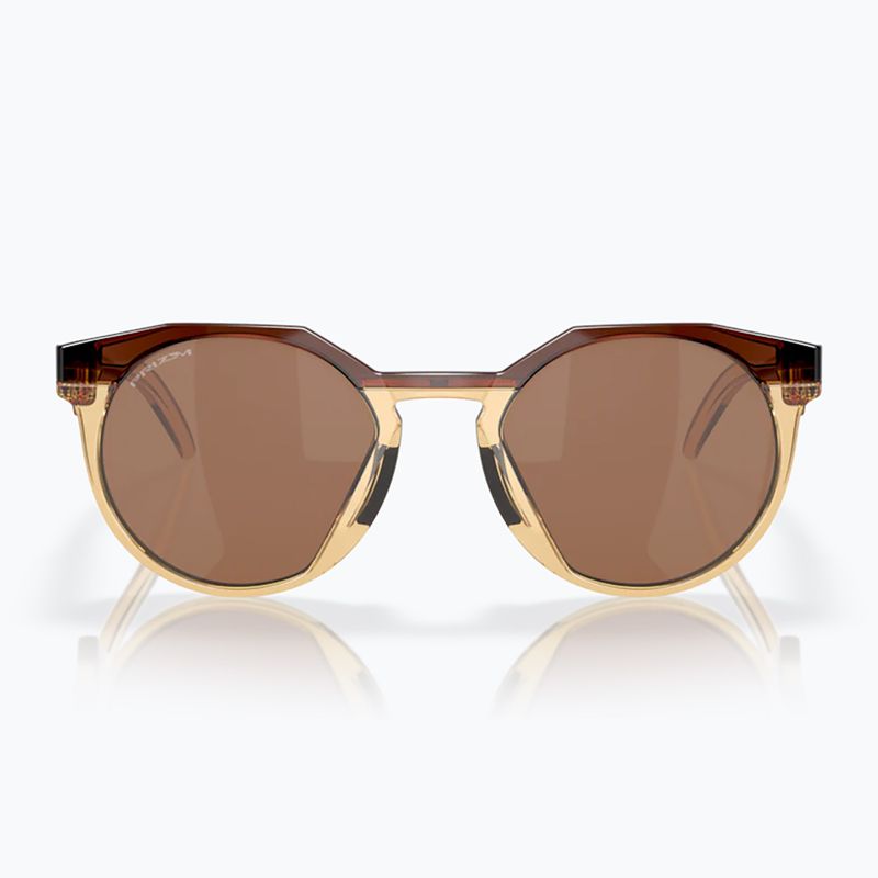 Okulary przeciwsłoneczne Oakley HSTN Kylian Mbappé Signature Series dark amber/light curry 7