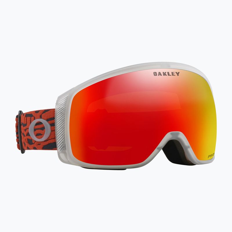 Gogle narciarskie Oakley Flight Tracker M iron red wave/prizm snow torch iridium