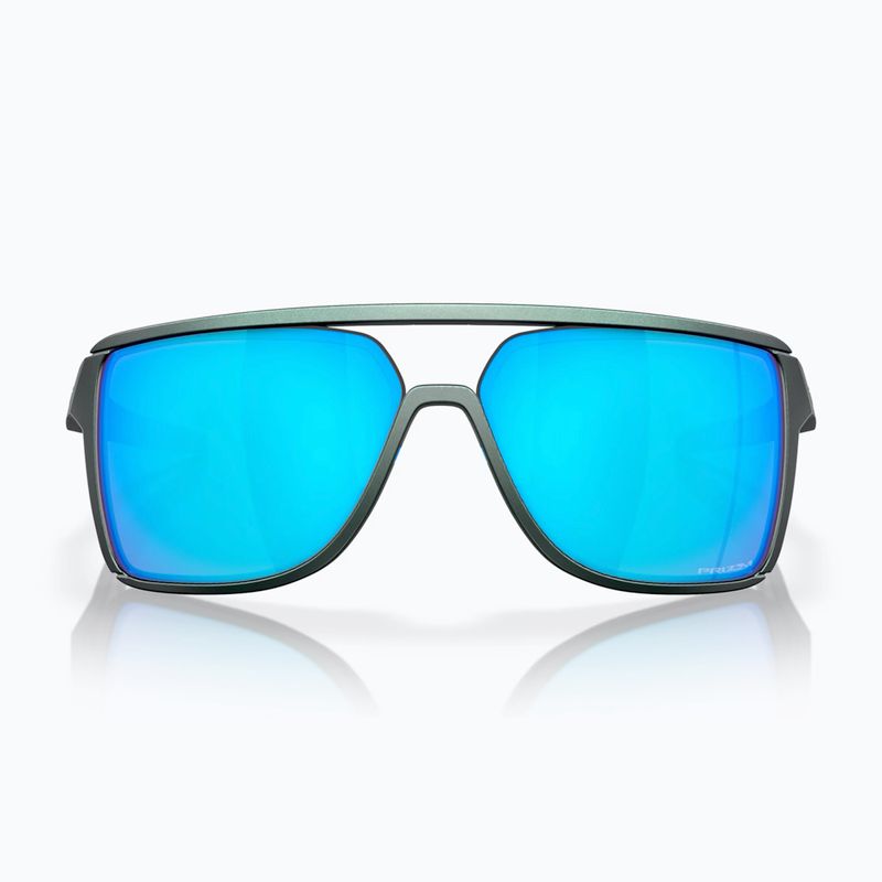 Okulary przeciwsłoneczne Oakley Castel matte silver/blue colorshift/prizm sapphire 2