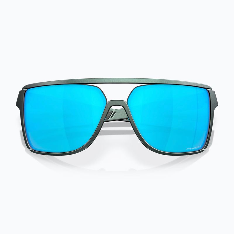 Okulary przeciwsłoneczne Oakley Castel matte silver/blue colorshift/prizm sapphire 5