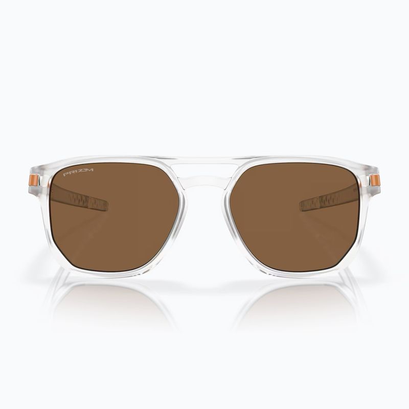 Okulary przeciwsłoneczne Oakley Latch Beta matte clear/prizm bronze 2