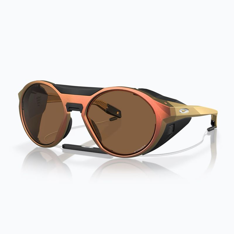 Okulary przeciwsłoneczne Oakley Clifden matte red gold colorshift/prizm bronze