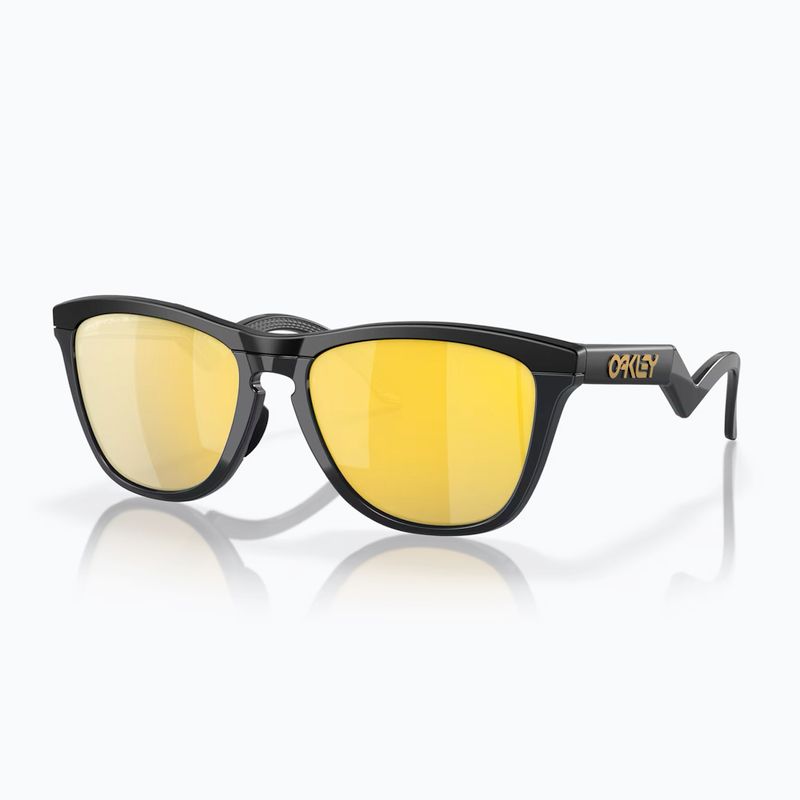 Okulary przeciwsłoneczne Oakley Frogskins Hybrid matte black/prizm 24k polar