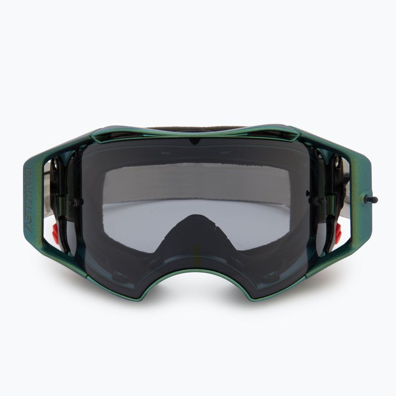 Gogle rowerowe Oakley Airbrake MTB black green colorshift/light grey 2