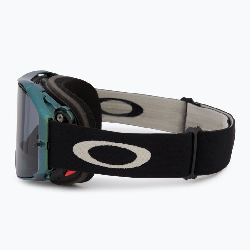 Gogle rowerowe Oakley Airbrake MTB black green colorshift/light grey 4