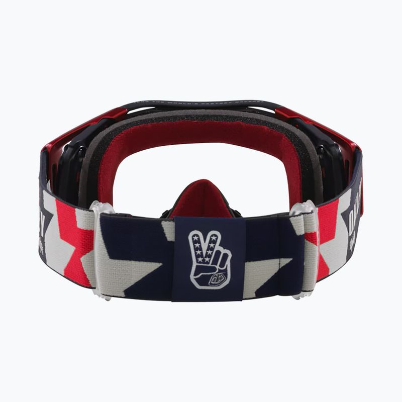 Gogle rowerowe Oakley Airbrake MTB Troy Lee Designs rwb stars/clear 3